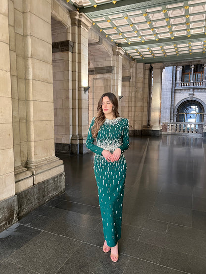 The Viana dress green