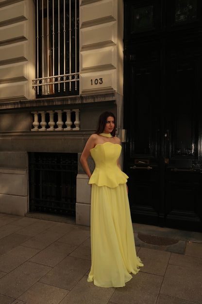 The Denola dress yellow