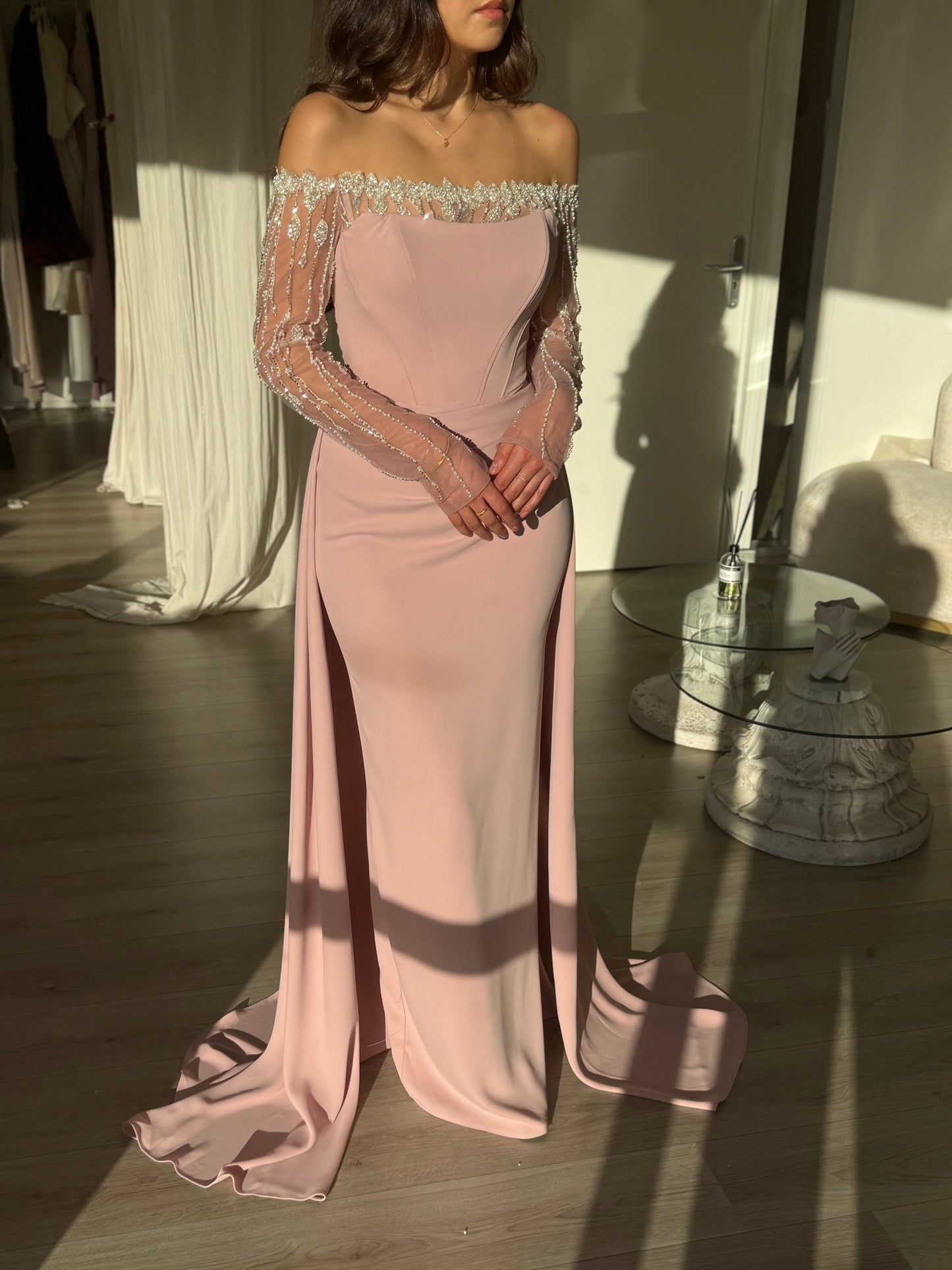 The Sevilla dress soft pink