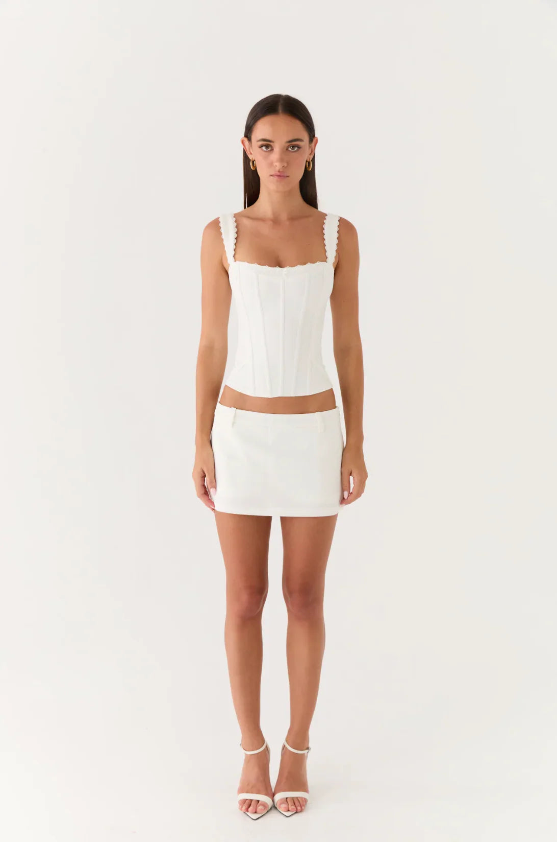 Amarente Mini Skort - White