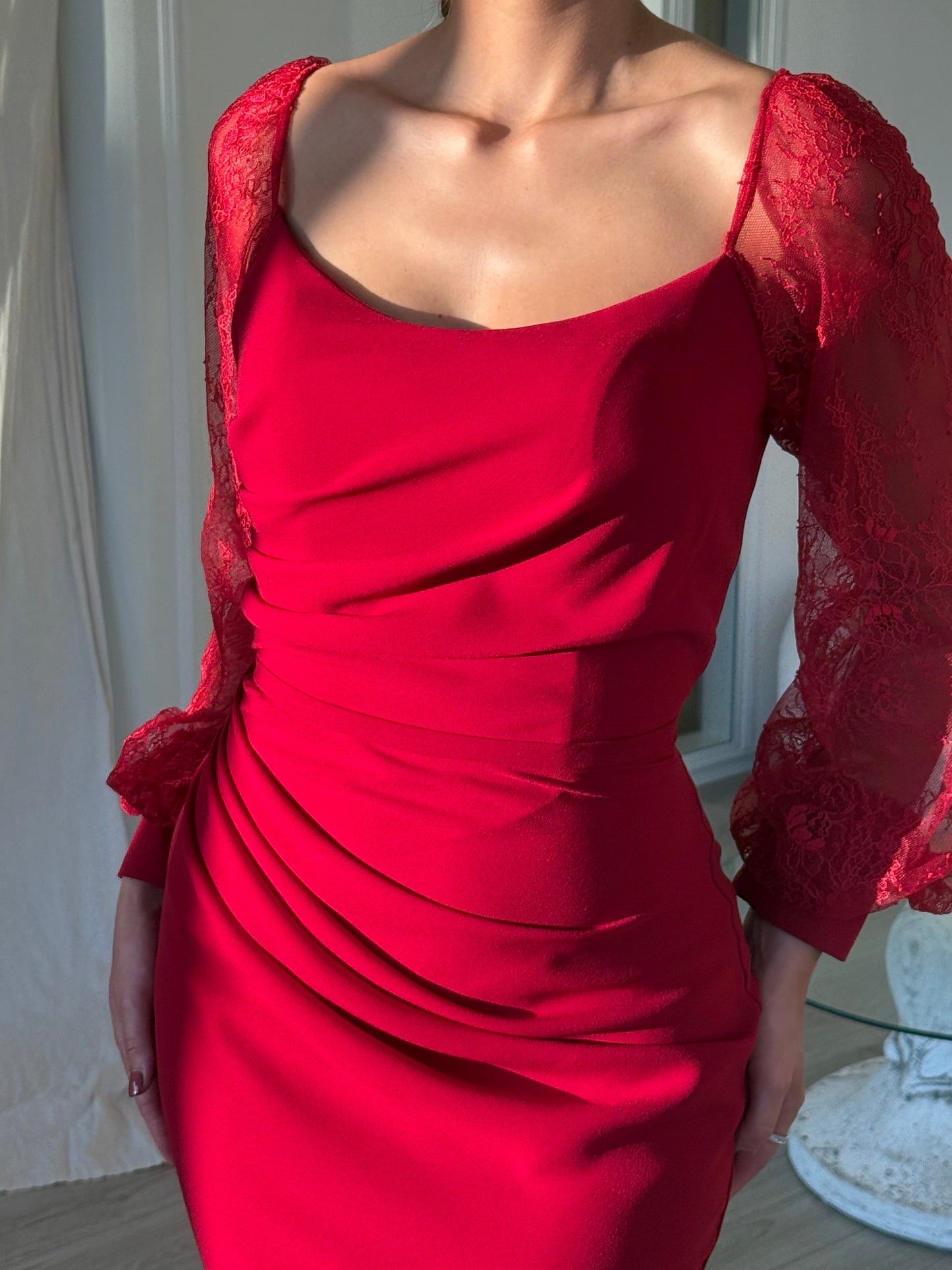 The Dilena dress red