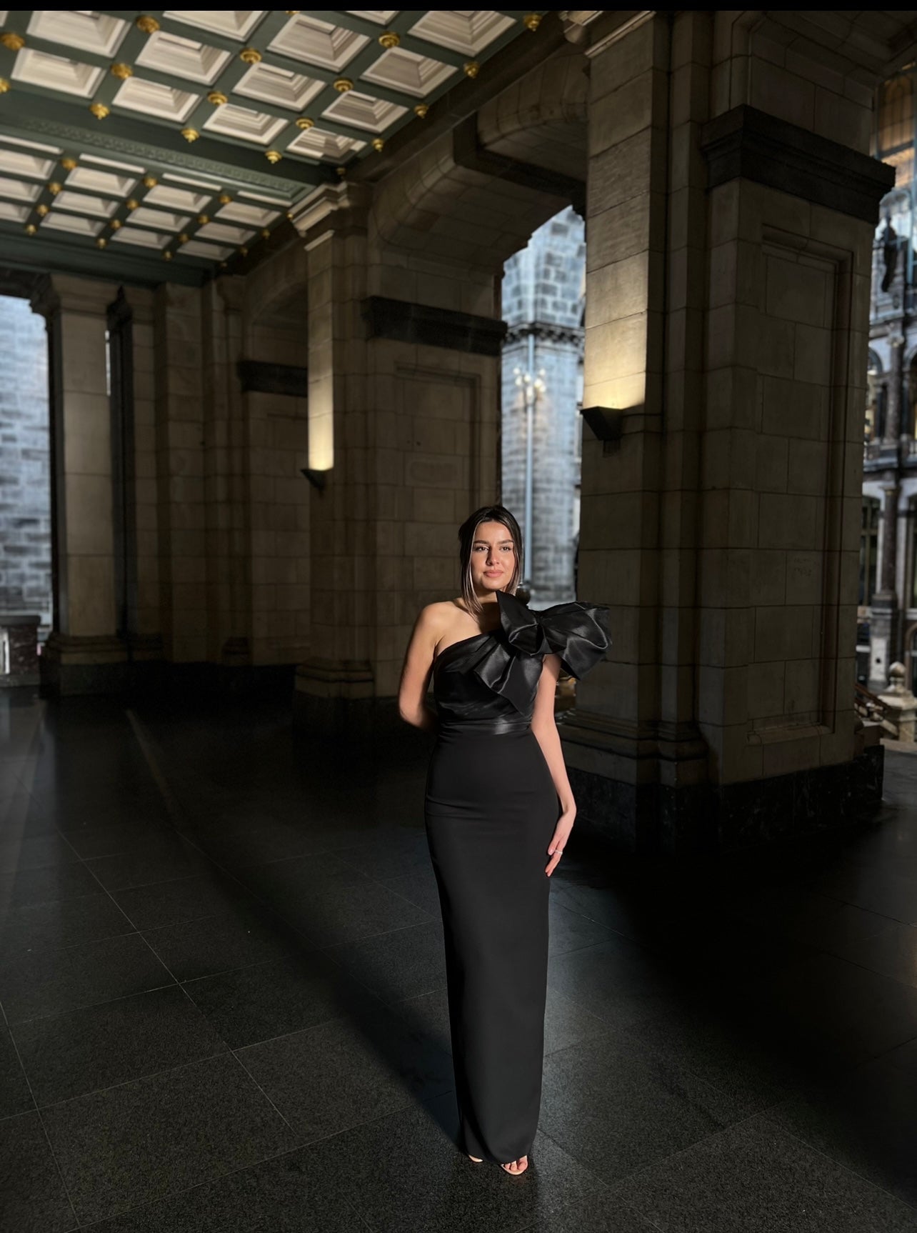 The Celine dress black