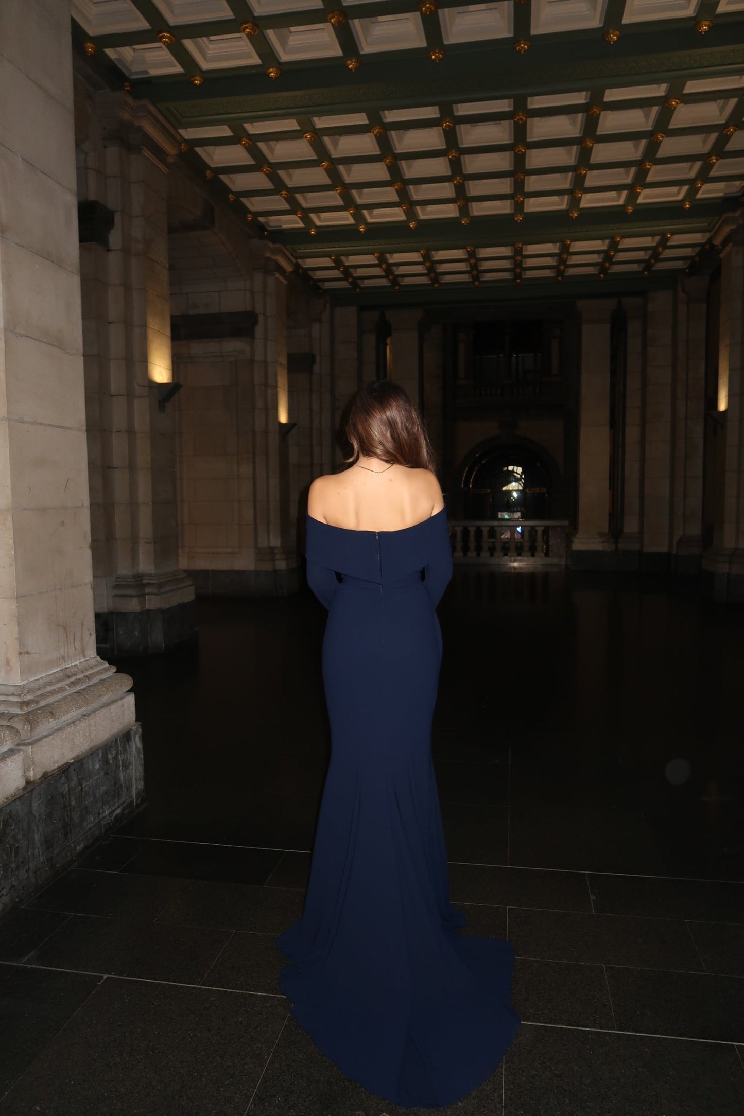 The Mihra dress navy blue