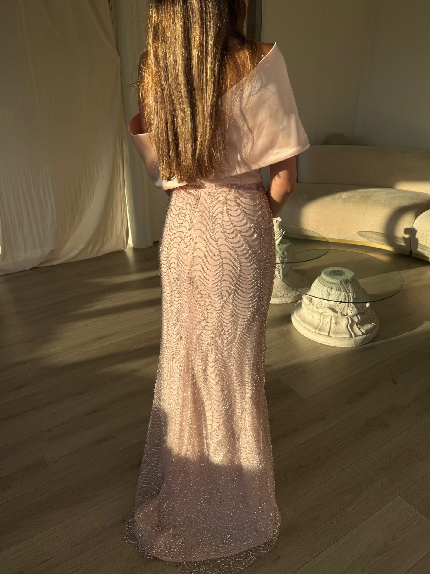 The Desna dress soft pink