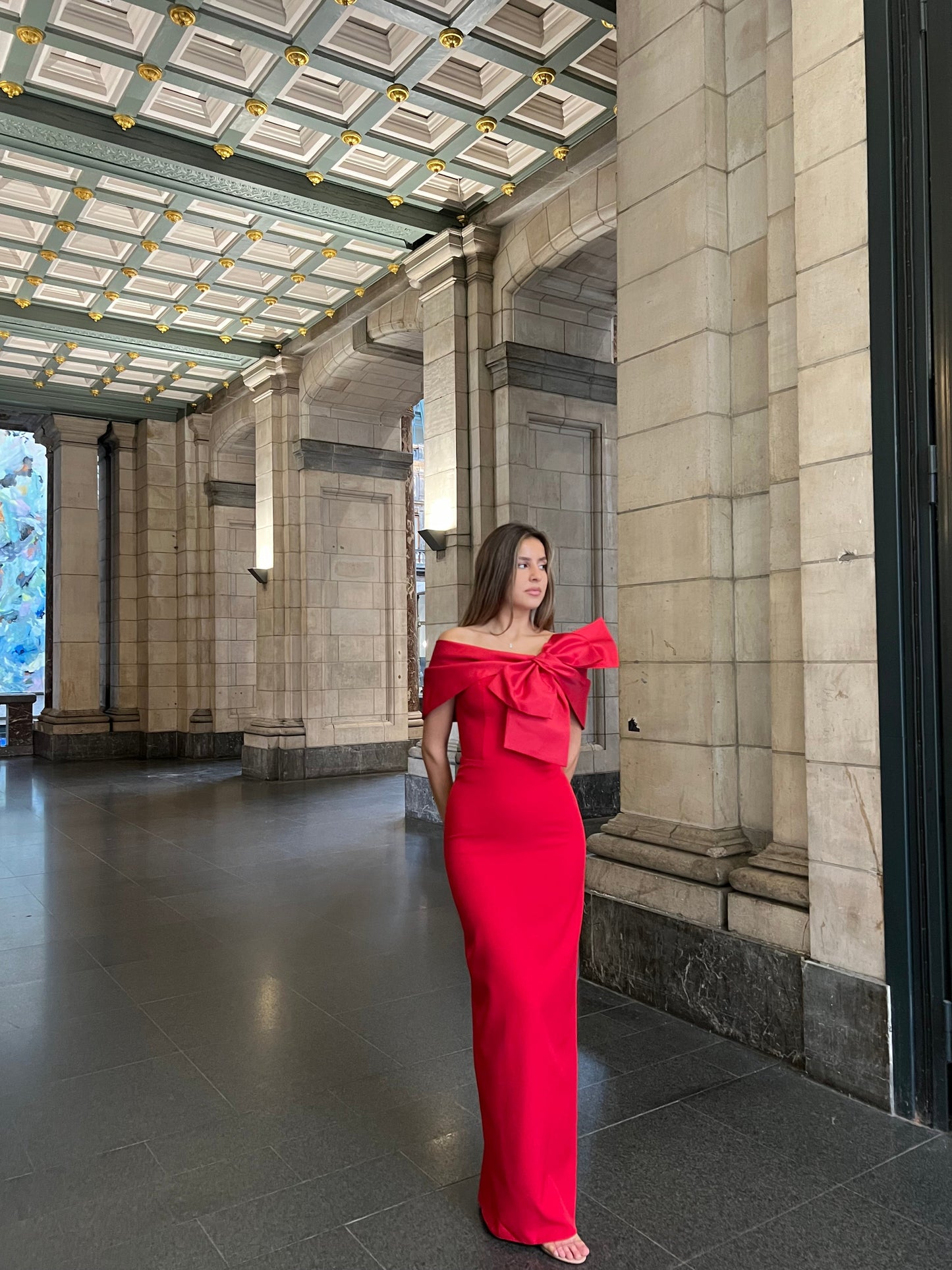 The Neva dress red