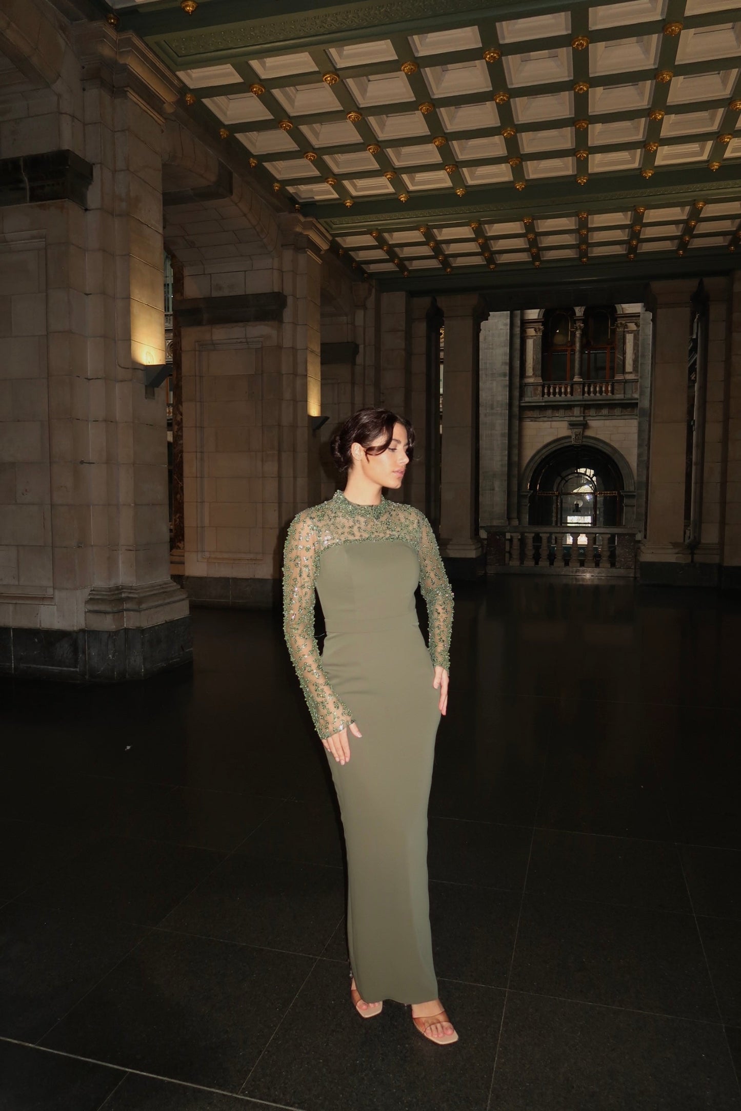 The Darla dress khaki
