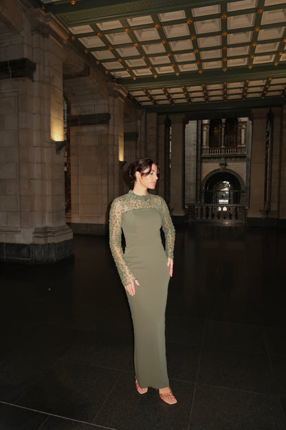 The Darla dress khaki