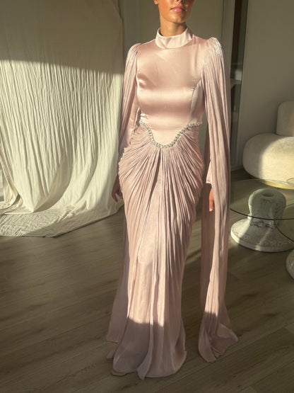 The Solena dress soft pink