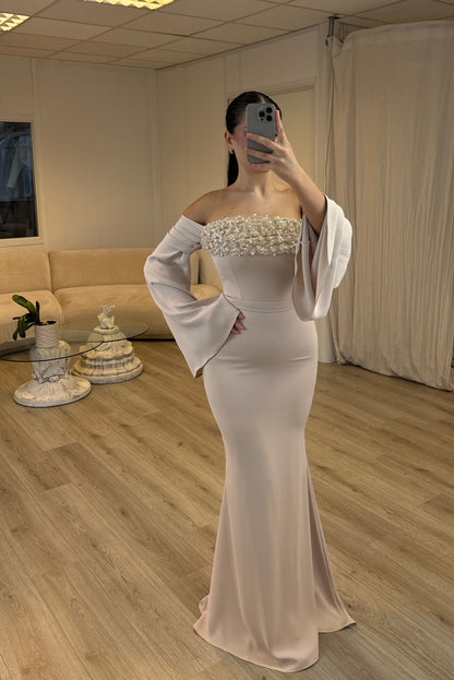 The Nara dress beige