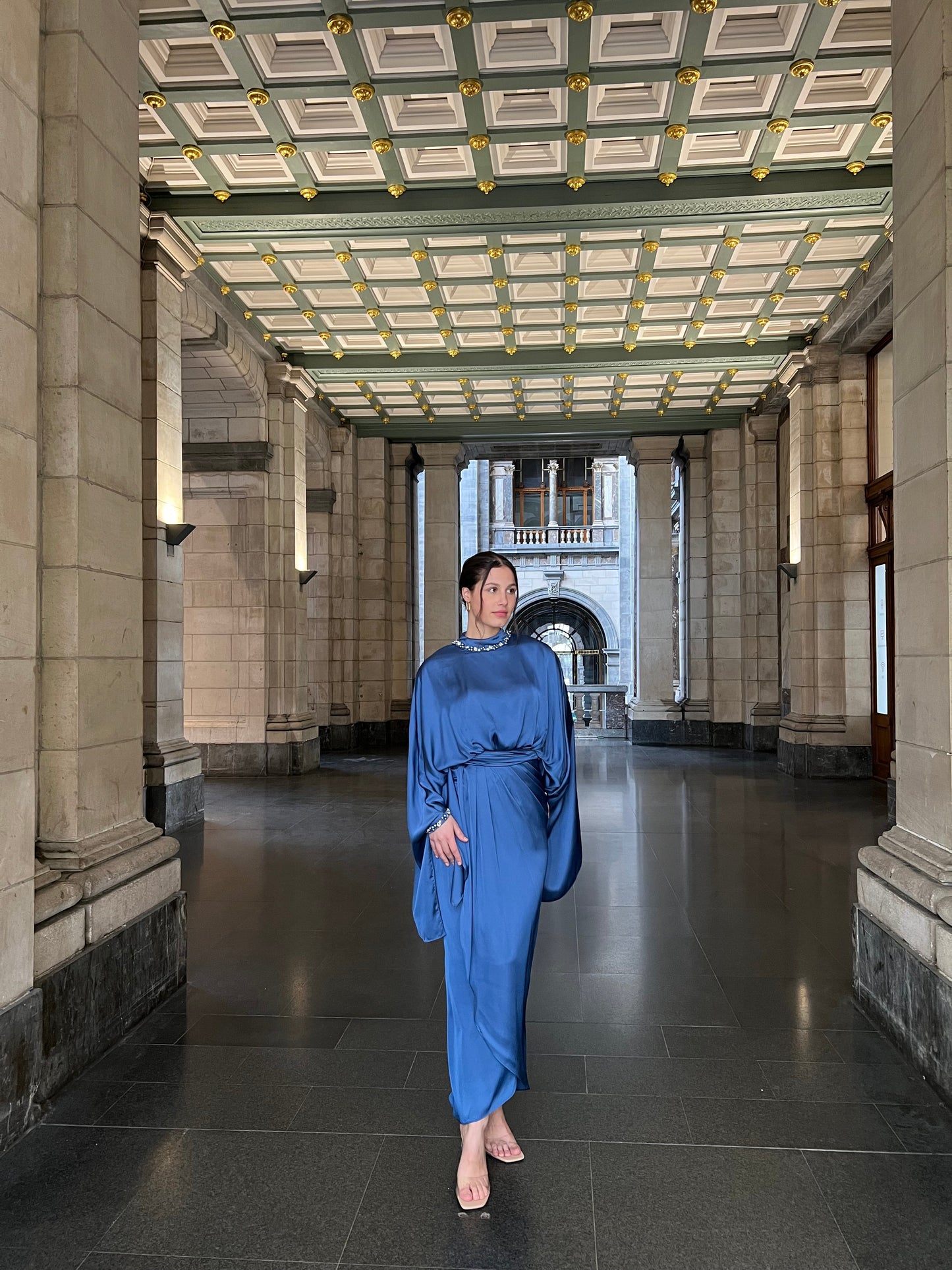 The Doa dress blue