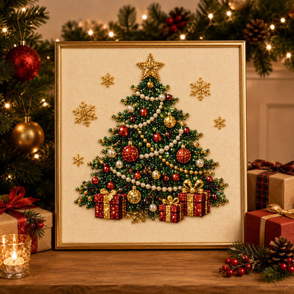 🧘Relaxing & Beginner-Friendly - 🎨💎DIY Christmas Pearl Diamond Painting Art Kit