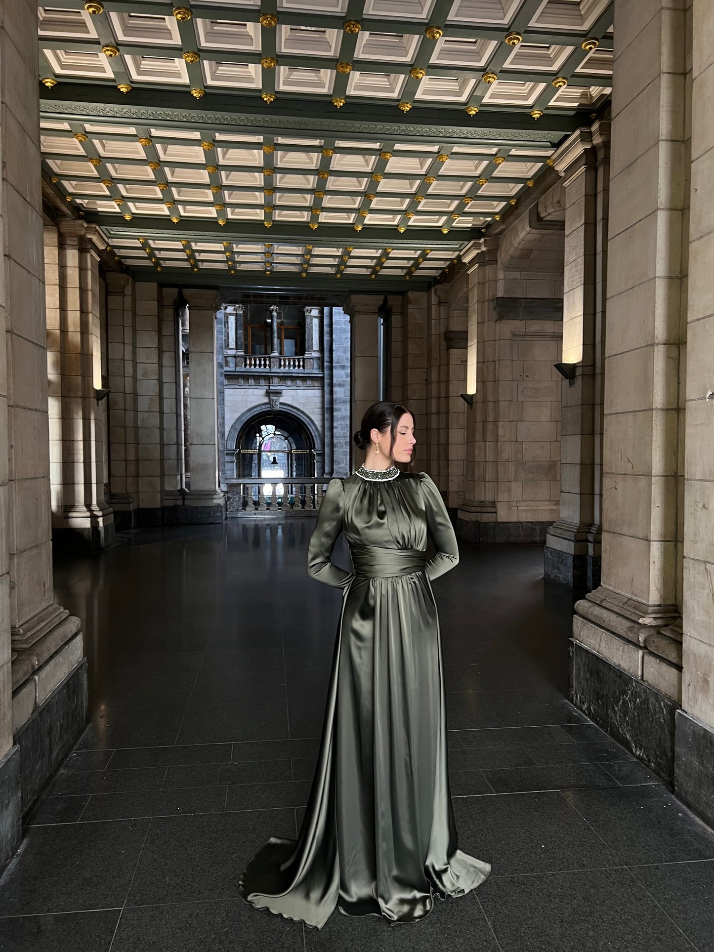 The Nasira dress green