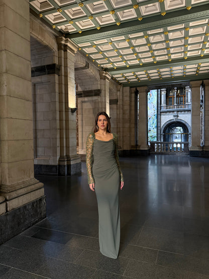 The Asena dress khaki