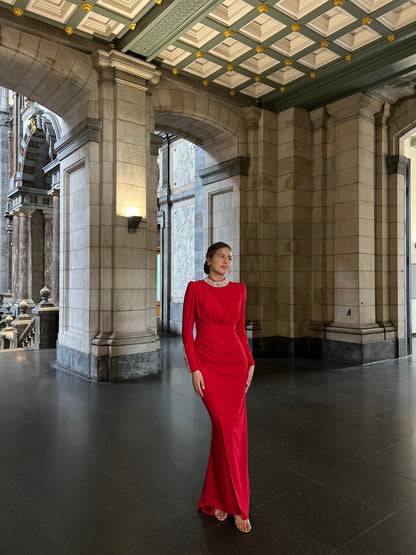 The Azura dress red