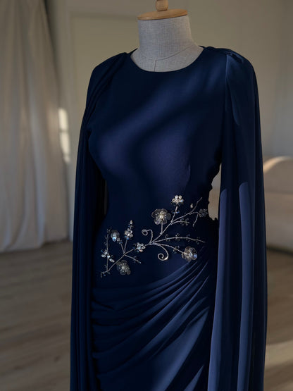 The Zehra dress navy