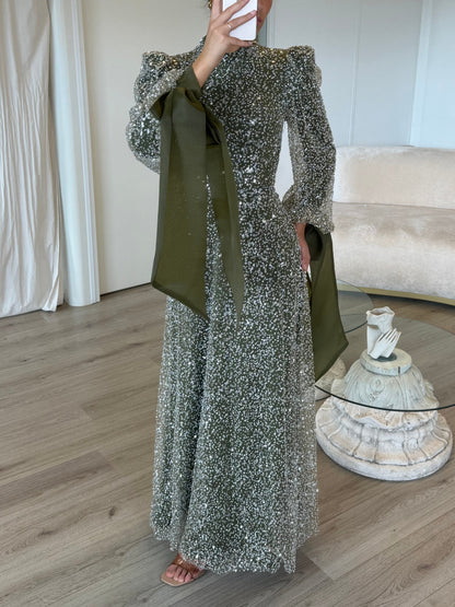 The Denira dress khaki