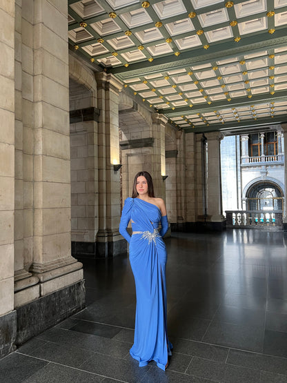 The Melissa dress blue