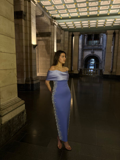 The Meral dress lilac/blue