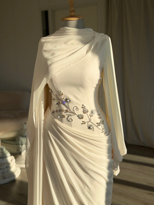 The Zehra dress ivory