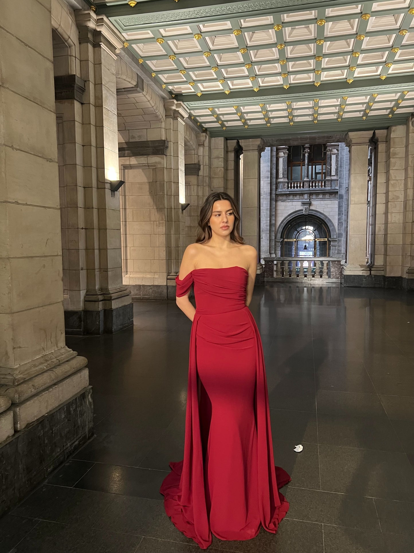 The Elvana dress burgundy