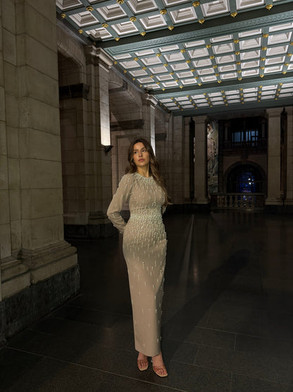 The Viana dress beige