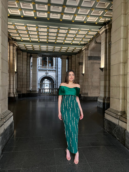 The Mersa dress green