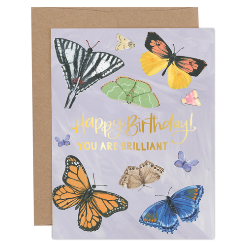 Happy Birthday Butterflies Greeting Card