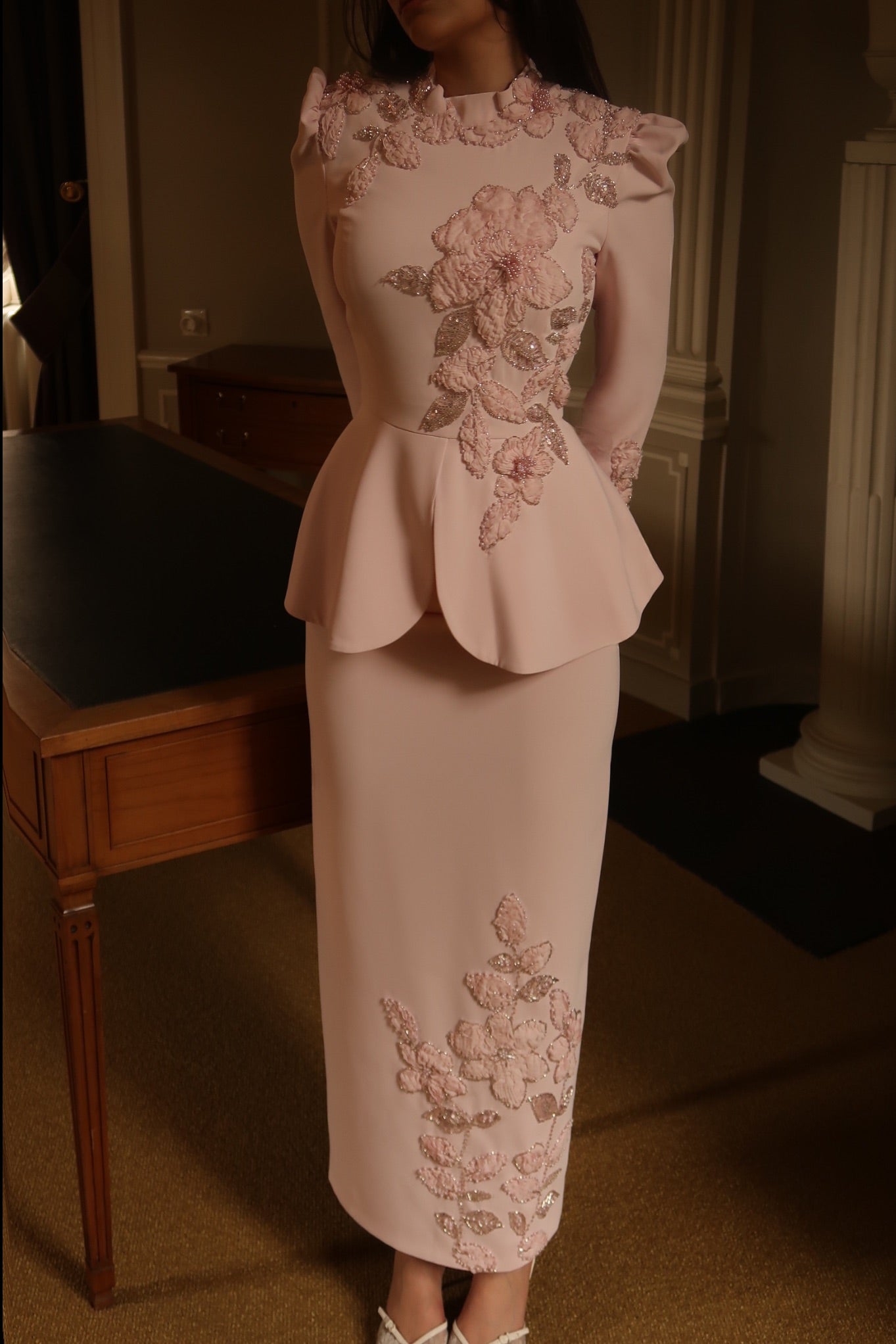 The Vivienne dress soft pink
