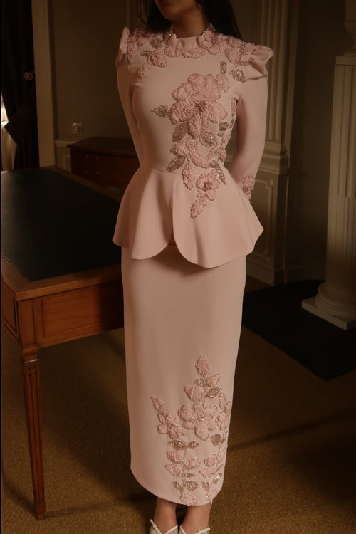 The Vivienne dress soft pink