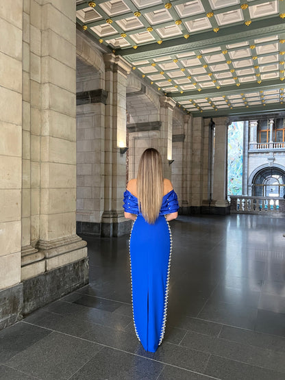 The Griselle dress blue