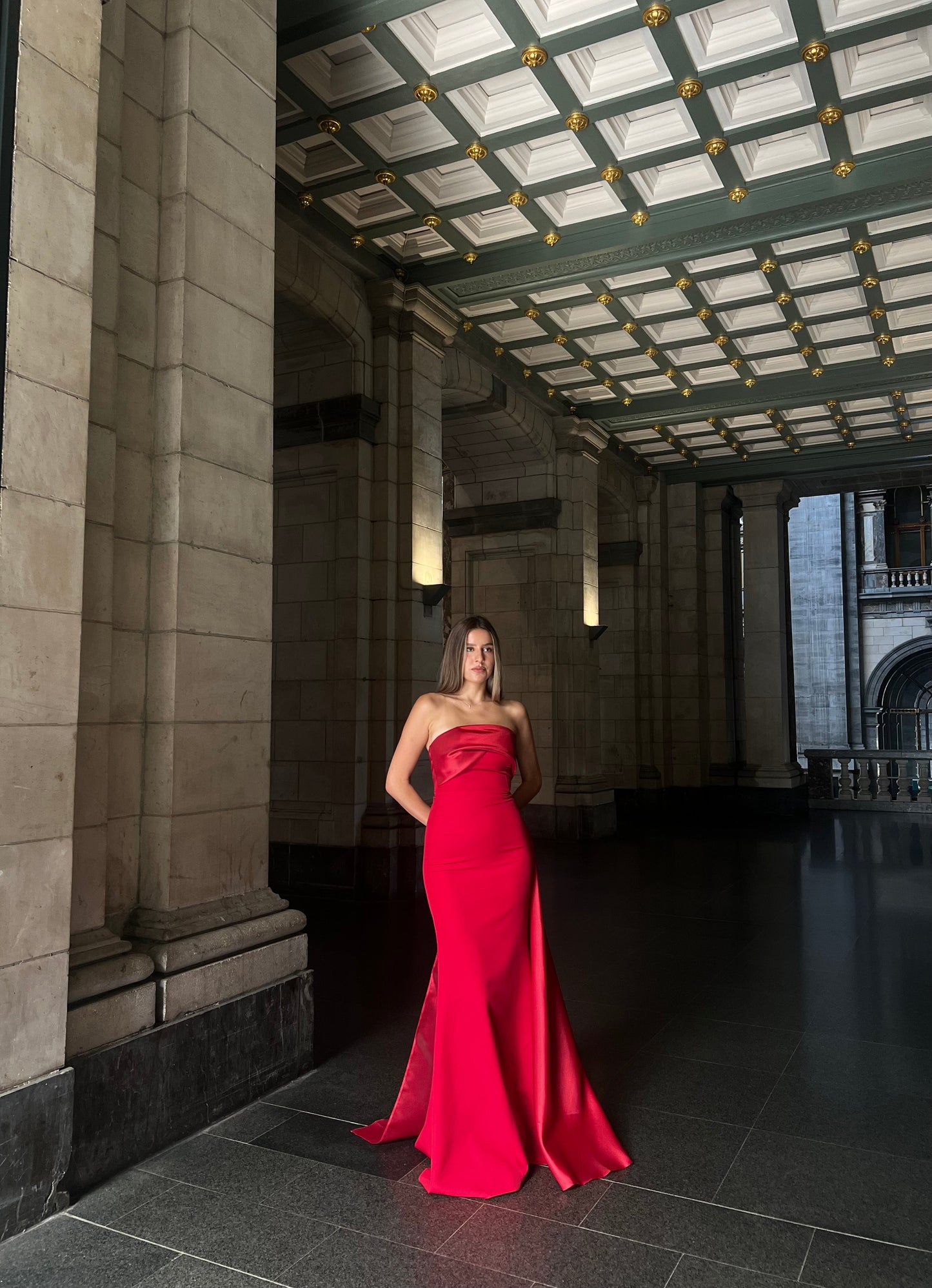 The Melina dress red