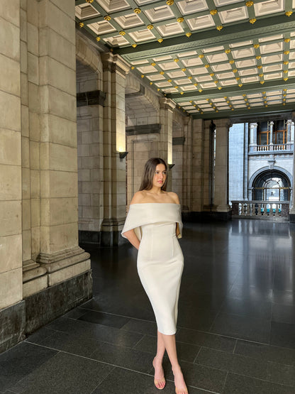 The Marielle dress beige