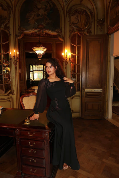 The Berna dress black