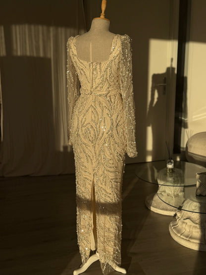 The Elvina dress beige