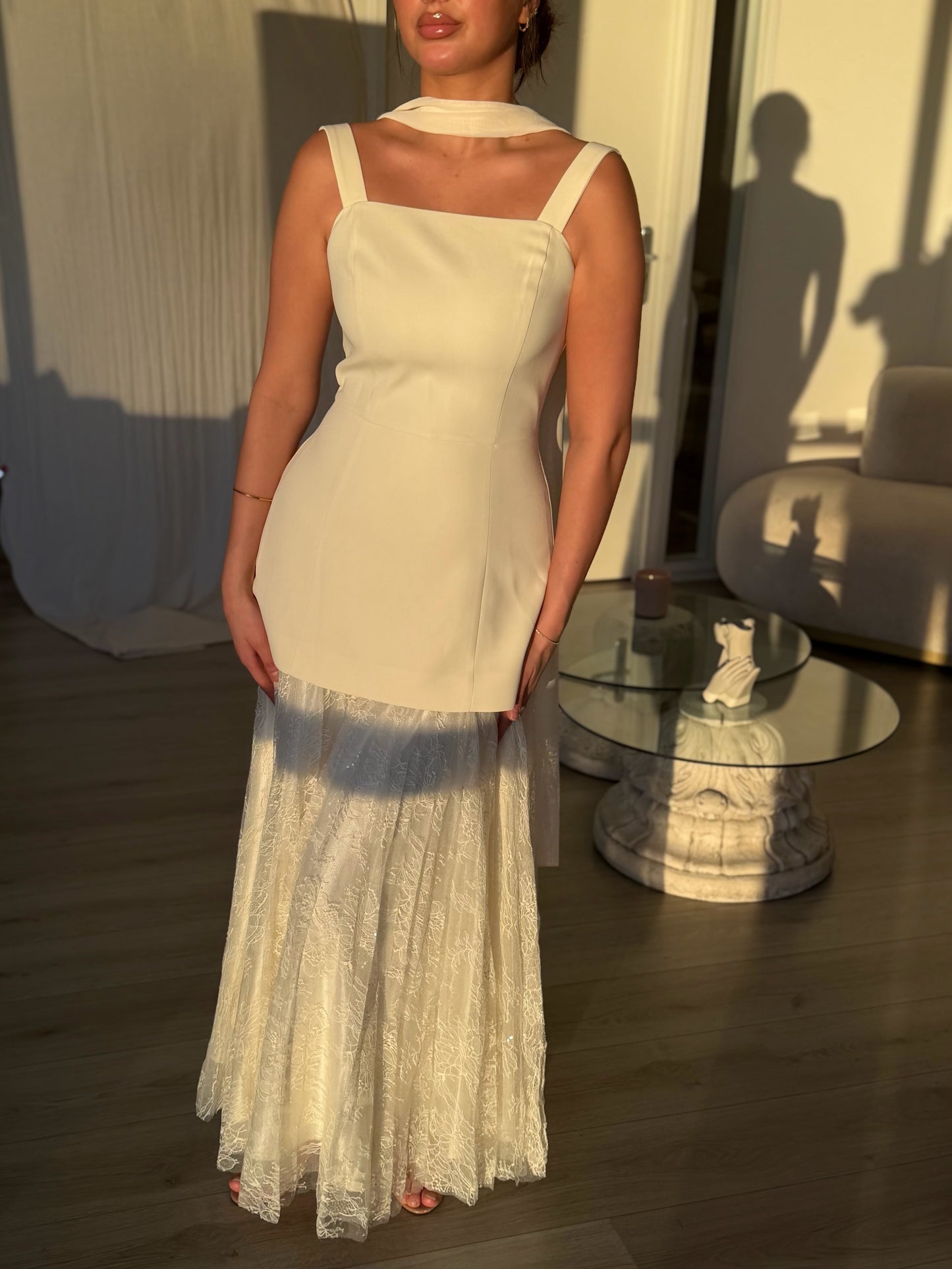 The Lea suit ivory