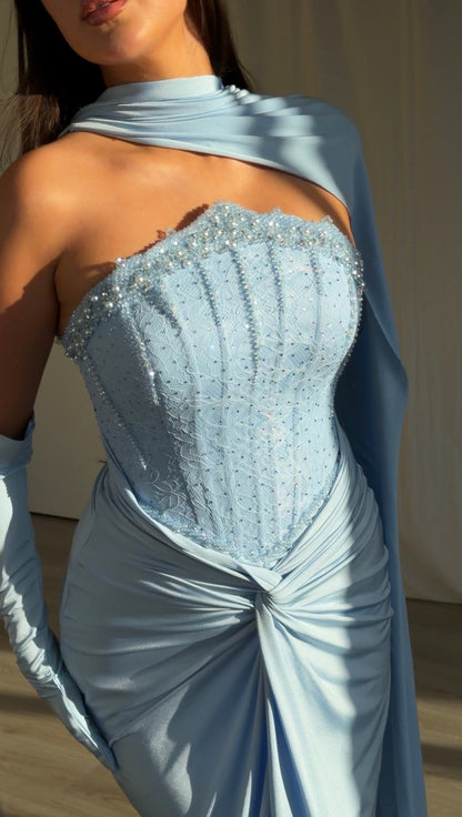 The Dora dress baby blue