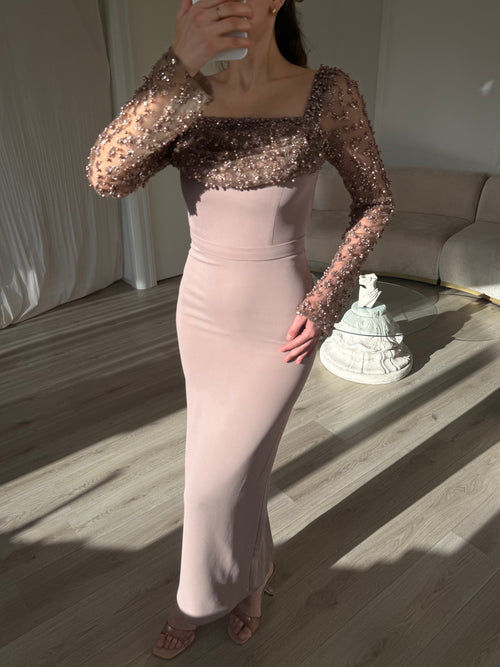 The Zahira dress taupe