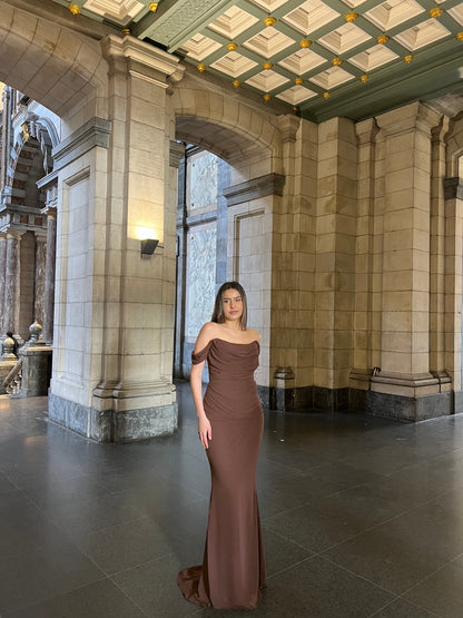 The Meyra dress brown
