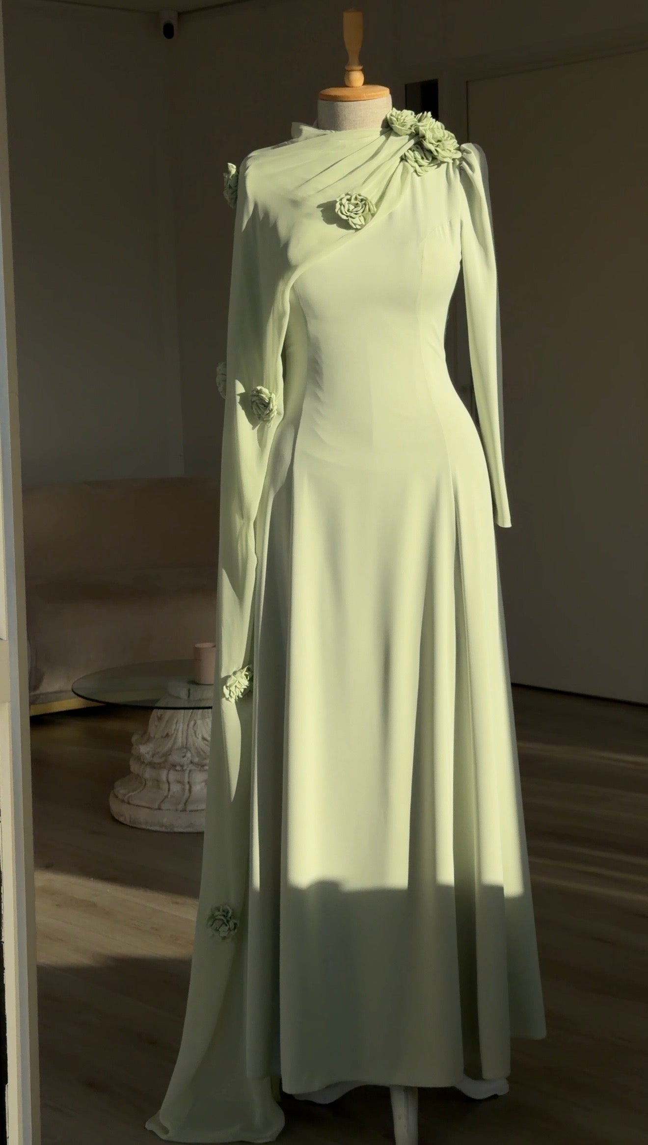 The Iris dress mint