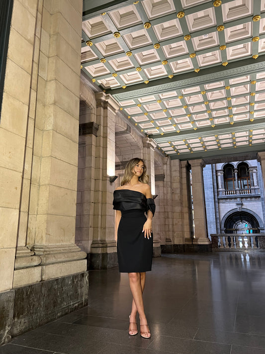 The mini Dilara dress black