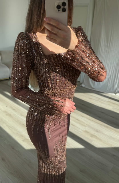 The Mirsu dress brown