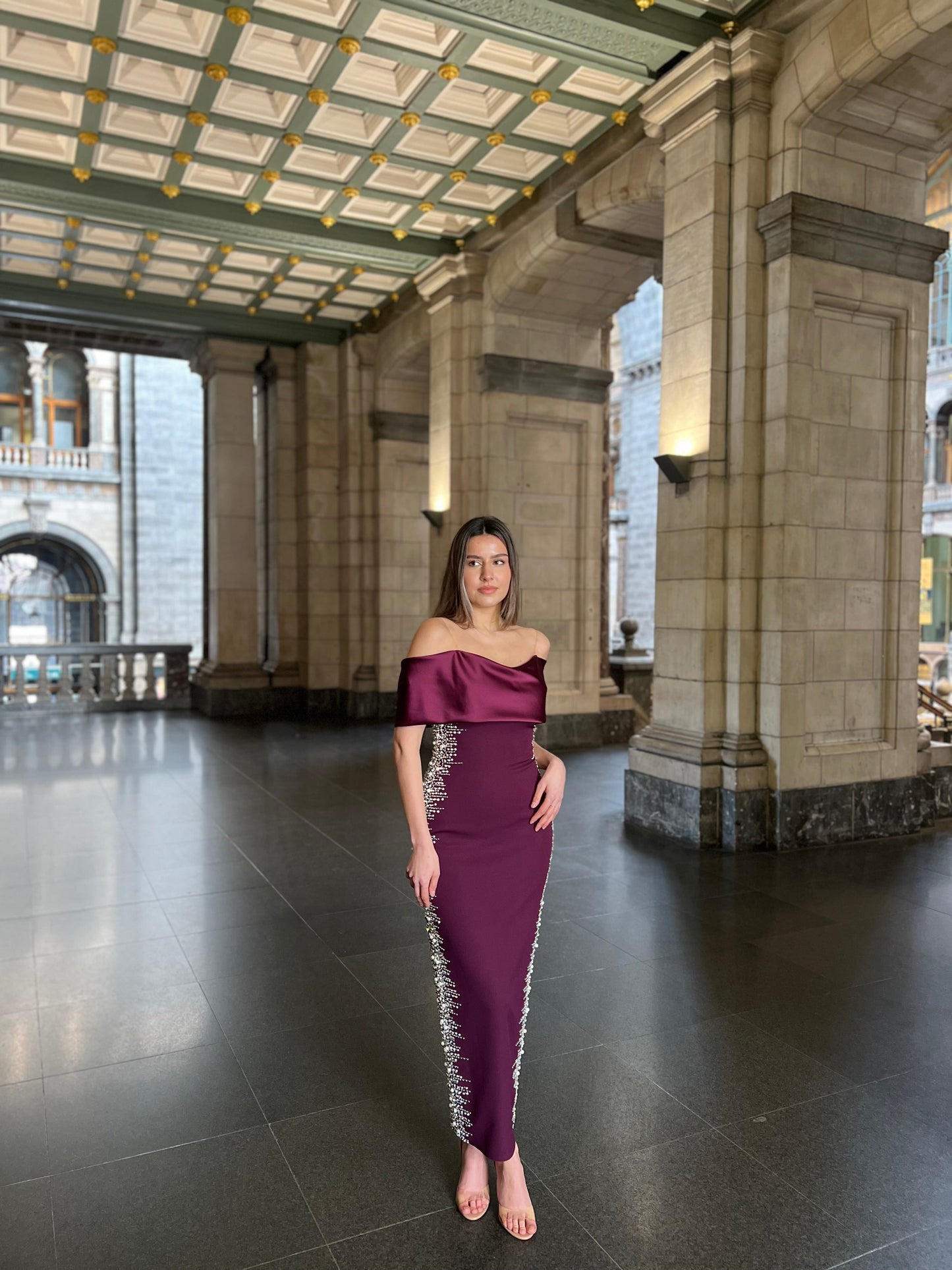 The Meral dress purple