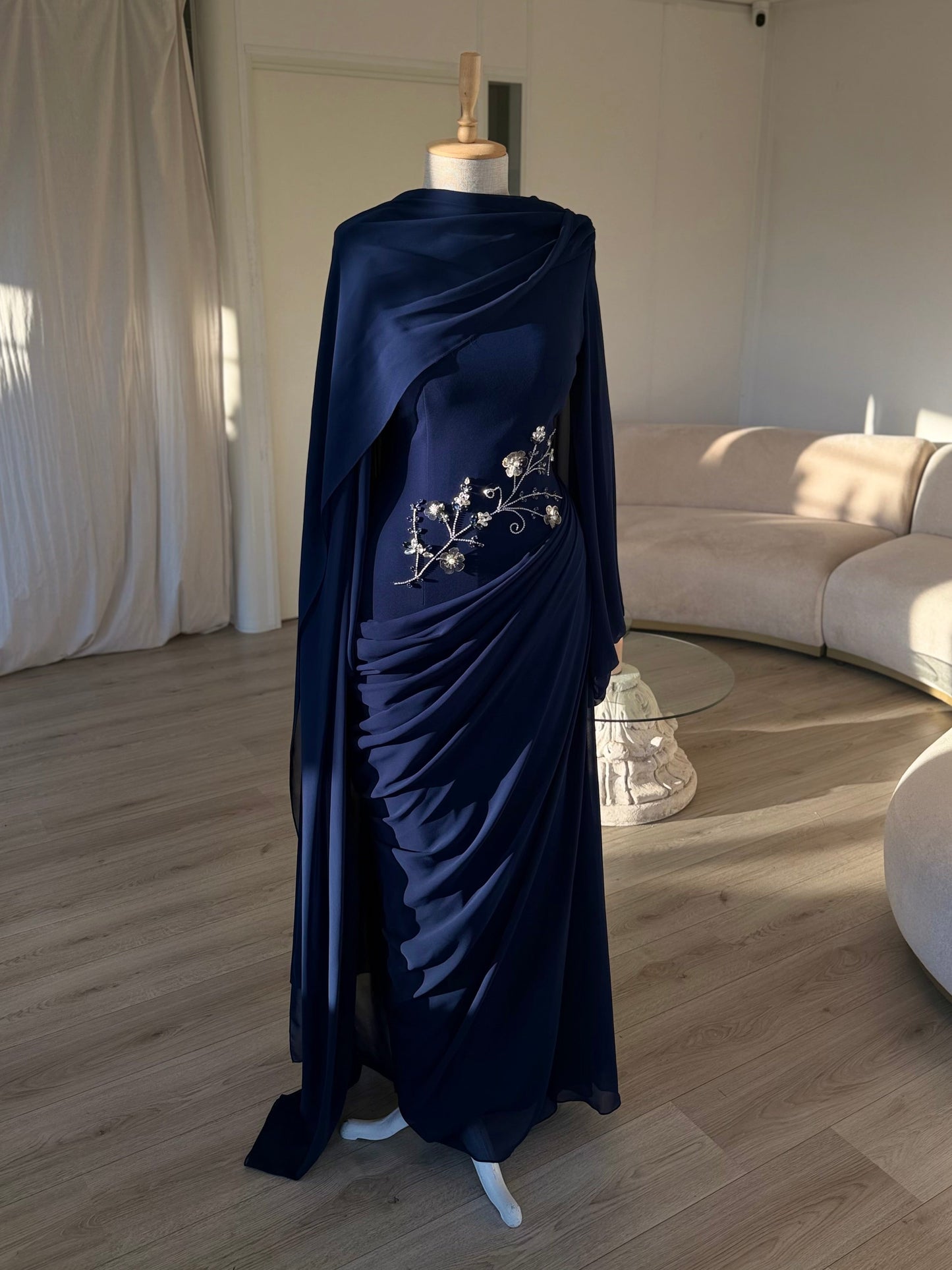 The Zehra dress navy