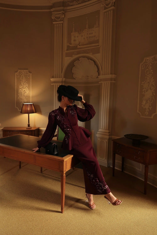 The Leonora suit plum