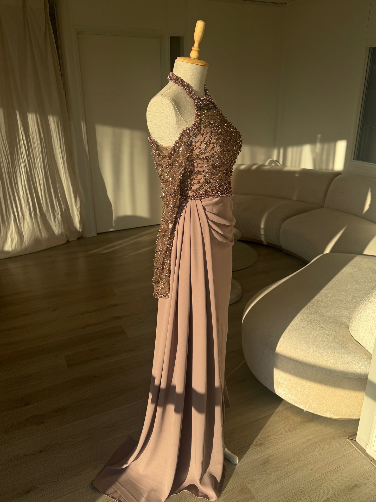 The Pearla dress brown