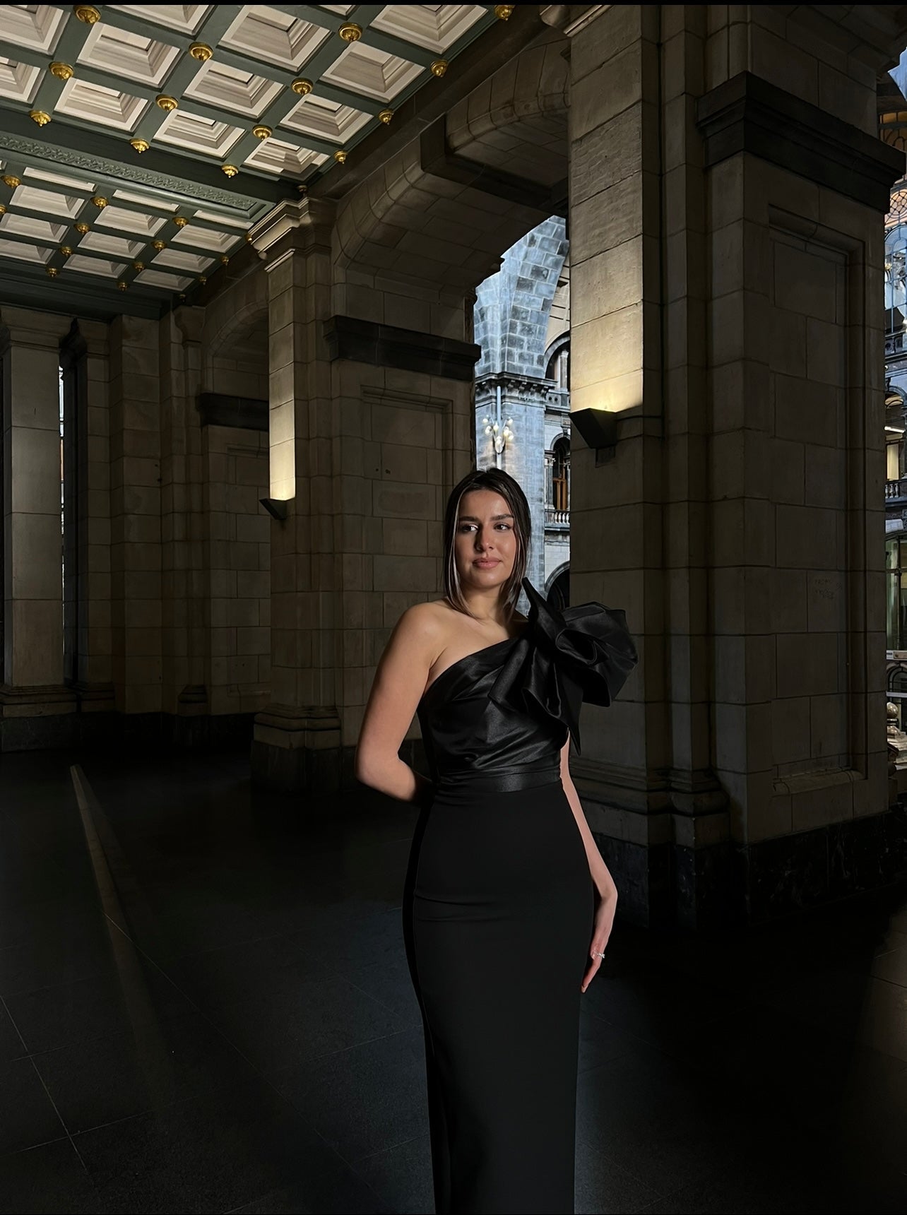 The Celine dress black