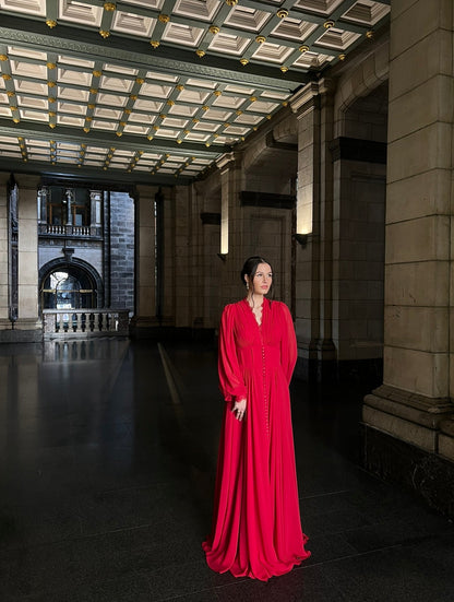 The Hera dress red