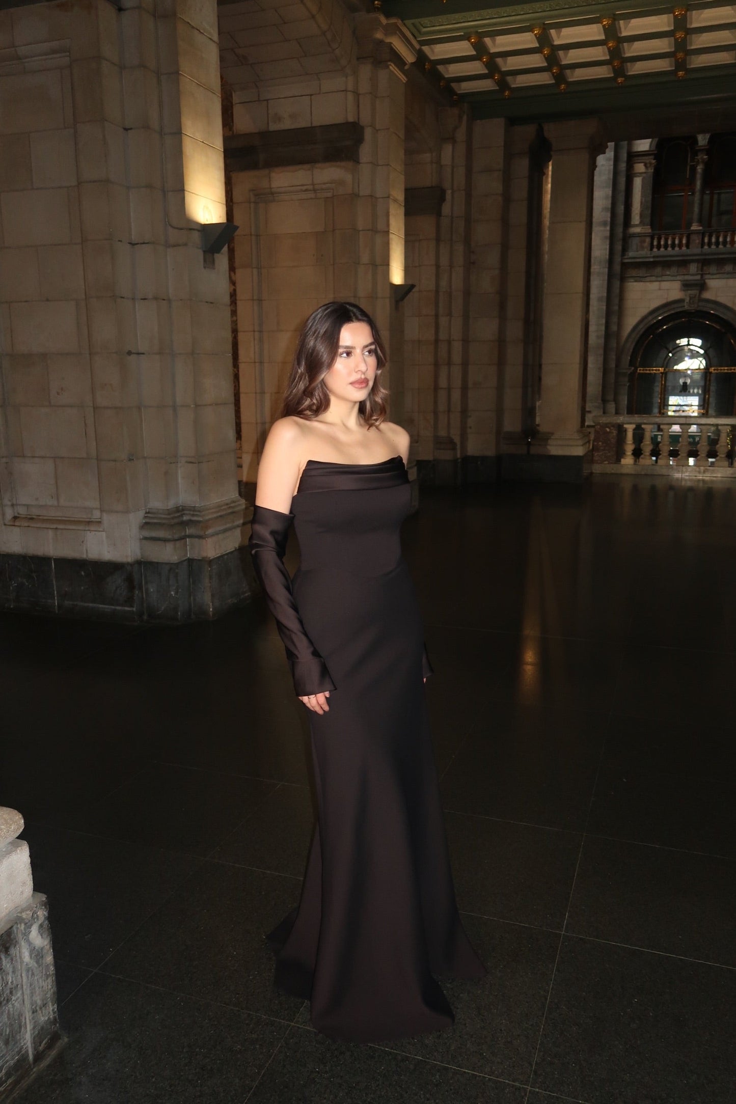 The Stella dress black