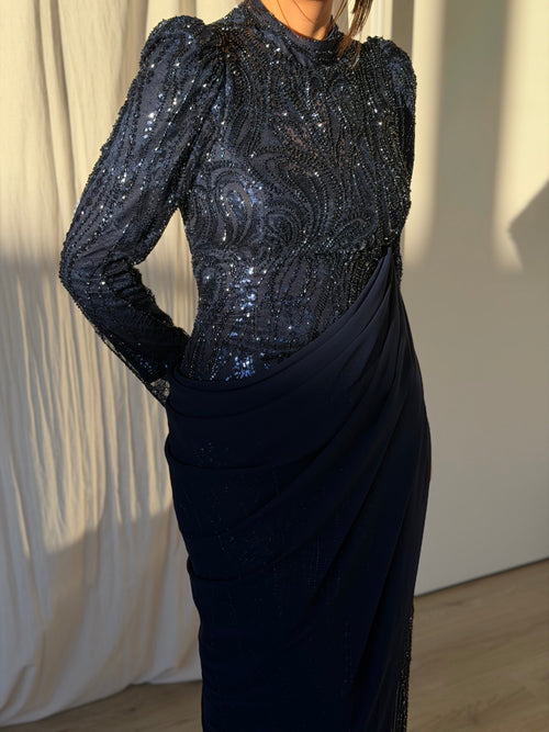 The Aysel dress navy blue