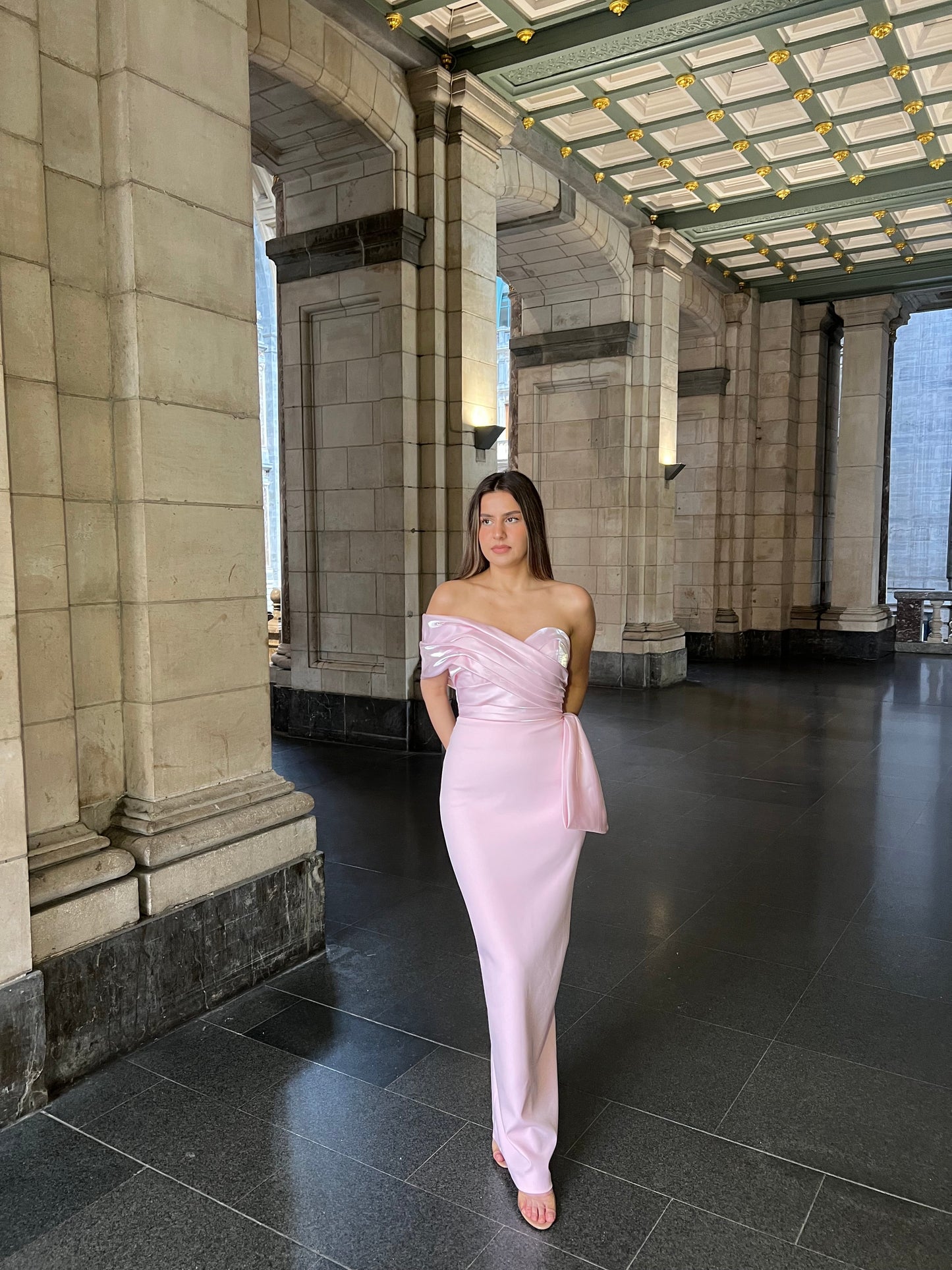 The Serra dress soft pink